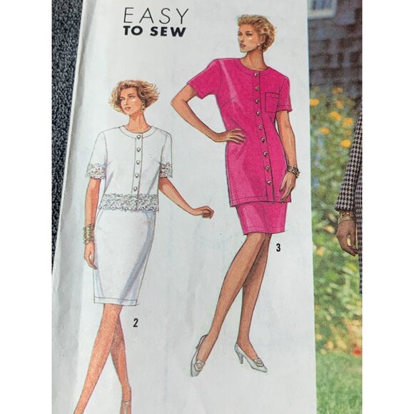 Simplicity Misses Dress Sewing Pattern sz 10-18 7107 - uncut - Picture 3 of 10
